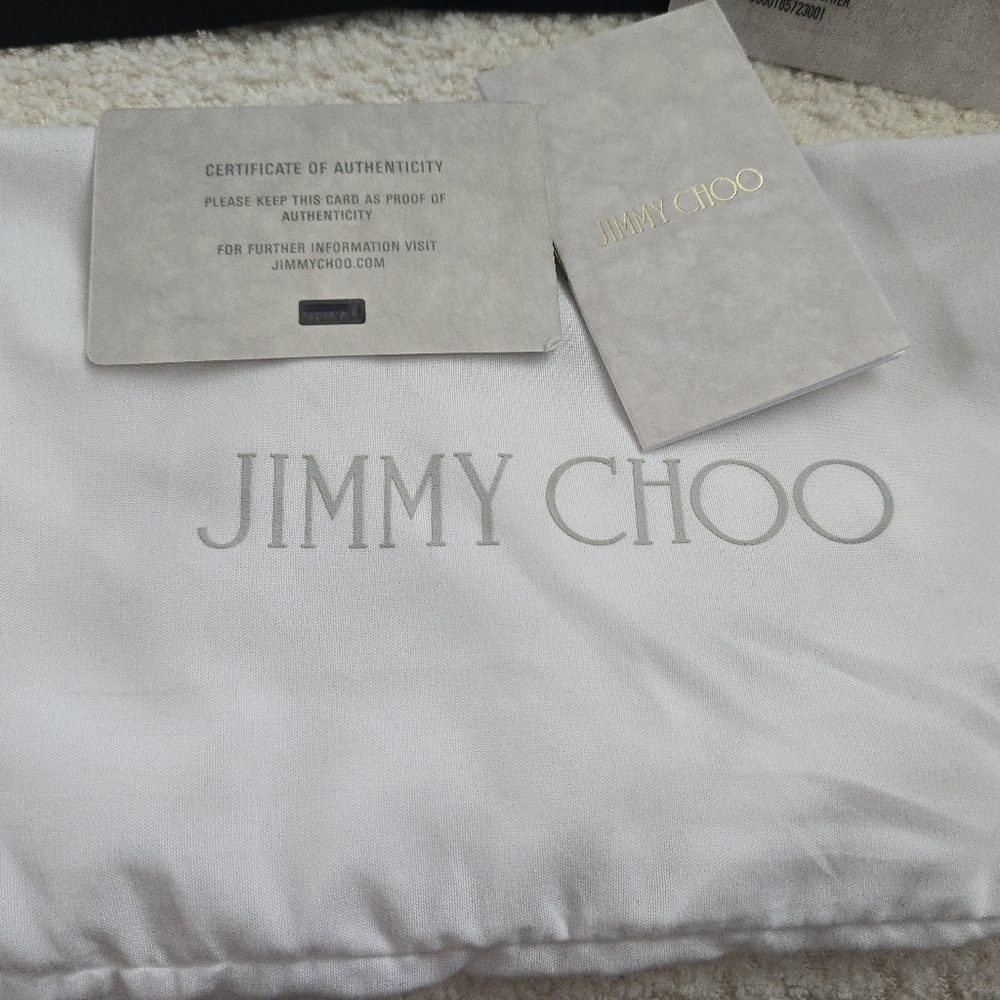 Jimmy Choo NWT Camera Bag‎ Metallic Silver Embossed Leather - Picture 14 of 16